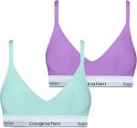 2er-Pack Damen-Sport-BH mit elastischem Unterbrustband und Polsterung, Modell Sophie G-201 H, geeignet für den täglichen Gebrauch