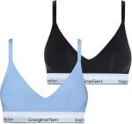 2er-Pack Damen-Sport-BH mit elastischem Unterbrustband und Polsterung, Modell Sophie G-201 N, geeignet für den täglichen Gebrauch