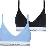 2er-Pack Damen-Sport-BH mit elastischem Unterbrustband und Polsterung, Modell Sophie G-201 N, geeignet für den täglichen Gebrauch