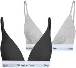 2er-Pack Damen-Triangel-BH mit elastischem Unterbrustband, geeignet für den täglichen Gebrauch, Isabelle G-202 A