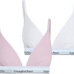 2er-Pack Damen-Triangel-Bralette mit elastischem Unterbrustband, geeignet für den täglichen Gebrauch, Isabelle G-202 F