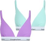 2er-Pack Damen-Triangel-Bralette mit elastischem Unterbrustband, geeignet für den täglichen Gebrauch, Isabelle G-202 H
