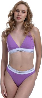 2er-Pack Damen-Triangel-Bralette mit elastischem Unterbrustband, geeignet für den täglichen Gebrauch, Isabelle G-202 M – Bild 4