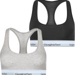 2er-Pack Sport-BH mit elastischem Unterbrustband für Damen, geeignet für den täglichen Gebrauch, Lucy G-203 A