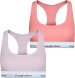 2er-Pack Damen-Sport-BH mit elastischem Unterbrustband für den täglichen Gebrauch Lucy G-203 E