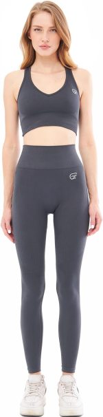 Hochtaillierte, flexible Leggings für Yoga, Laufen, Sport und Alltag von Chloe (G-401 B) – Bild 2