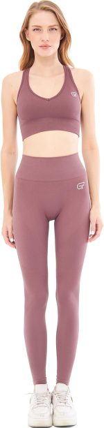 Hochtaillierte, flexible Leggings für Yoga, Laufen, Sport und Alltag von Chloe (G-401 D) – Bild 2