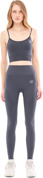 Hochtaillierte, flexible Leggings für Yoga, Laufen, Sport und Alltag Stella G-402 B – Bild 2