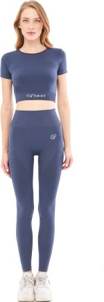 Mila GF-301 C – Weiches, flexibles Crop-Top für Yoga, Laufen, Sport und Freizeit. – Bild 3