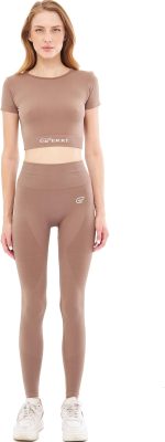 Hochtaillierte, flexible und regenerative Leggings für Yoga, Laufen, Sport und Alltag Stella G-402 E – Bild 2