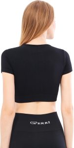 Mila GF-301 A – Weiches, flexibles Crop-Top für Yoga, Laufen, Sport und Freizeit. – Bild 2