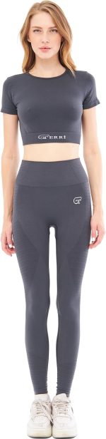 Mila GF-301 B – Weiches, flexibles Crop-Top für Yoga, Laufen, Sport und Freizeit. – Bild 4