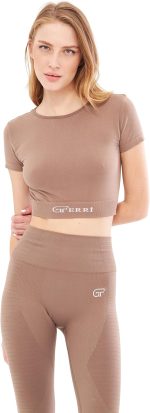 Mila GF-301 E – Weiches, flexibles Crop-Top für Yoga, Laufen, Sport und Freizeit.