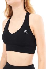 Weich strukturierter, flexibler Sport-BH für Yoga, Laufen, Sport und Alltag Helen GF-302 A – Bild 2