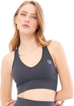 Weich strukturierter, flexibler Sport-BH für Yoga, Laufen, Sport und Alltag Helen GF-302 B