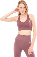 Weiche Textur, flexibler Halt – ideal für Yoga, Laufen, Sport und den Alltag: Sport-BH Helen GF-302 D – Bild 2
