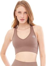 Weich strukturierter, flexibler Sport-BH für Yoga, Laufen, Sport und Alltag Helen GF-302 E