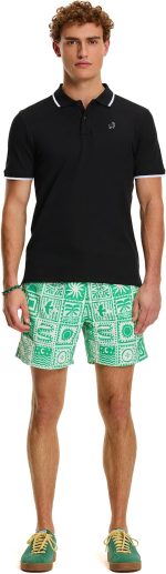 Premium Herren-Poloshirt Montero, Schwarz – Bild 3