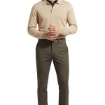 Hochwertiger Herren-Rollkragenpullover von Massimiliano – Beige