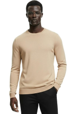 Hochwertiger Herren-Strickpullover Tomasso – Beige