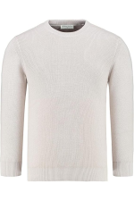 Hochwertiger Baumwoll-Rippstrickpullover von Giordani – Beige – Bild 2