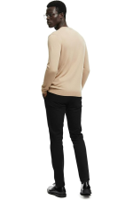 Hochwertiger Herren-Strickpullover Tomasso – Beige – Bild 4