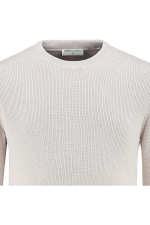 Hochwertiger Baumwoll-Rippstrickpullover von Giordani – Beige – Bild 5