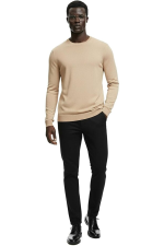 Hochwertiger Herren-Strickpullover Tomasso – Beige – Bild 6