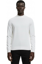 Hochwertiger Herren-Strickpullover mit halbem Rollkragen, Modell Gregorio – Weiß – Bild 3