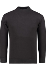 Hochwertiger Herren-Strickpullover mit halbem Rollkragen, Modell Gregorio – Braun – Bild 2