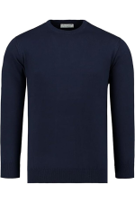 Hochwertiger Herren-Strickpullover Tomasso – Marineblau – Bild 2