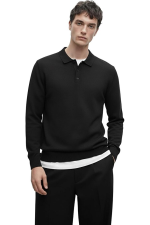 Hochwertiger Herren-Rollkragenpullover von Massimiliano – Schwarz