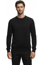Hochwertiger Herren-Strickpullover Tomasso – Schwarz