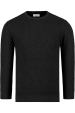 Premium-Baumwoll-Rippstrickpullover von Giordani – Schwarz – Bild 2