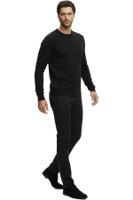 Hochwertiger Herren-Strickpullover Tomasso – Schwarz – Bild 3