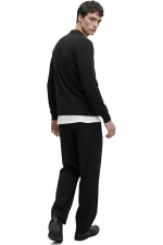 Hochwertiger Herren-Rollkragenpullover von Massimiliano – Schwarz – Bild 4