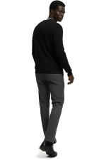 Premium-Baumwoll-Rippstrickpullover von Giordani – Schwarz – Bild 4