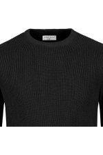 Premium-Baumwoll-Rippstrickpullover von Giordani – Schwarz – Bild 5