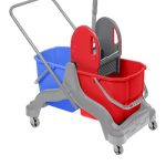 Professioneller Reinigungswagen mit Doppel-Eimer-System