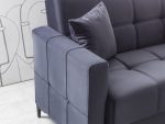 ROZETTA 3-Sitzer Schlafsofa Dunkelblau – Bild 4