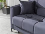 ROZETTA 3-Sitzer Schlafsofa Dunkelblau – Bild 3