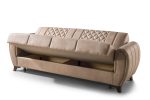 ASYA 3-Sitzer Schlafsofa Beige – Bild 3