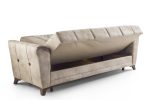 VALENTE 3-Sitzer Schlafsofa Beige – Bild 3