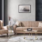 ASYA 3-Sitzer Schlafsofa Beige